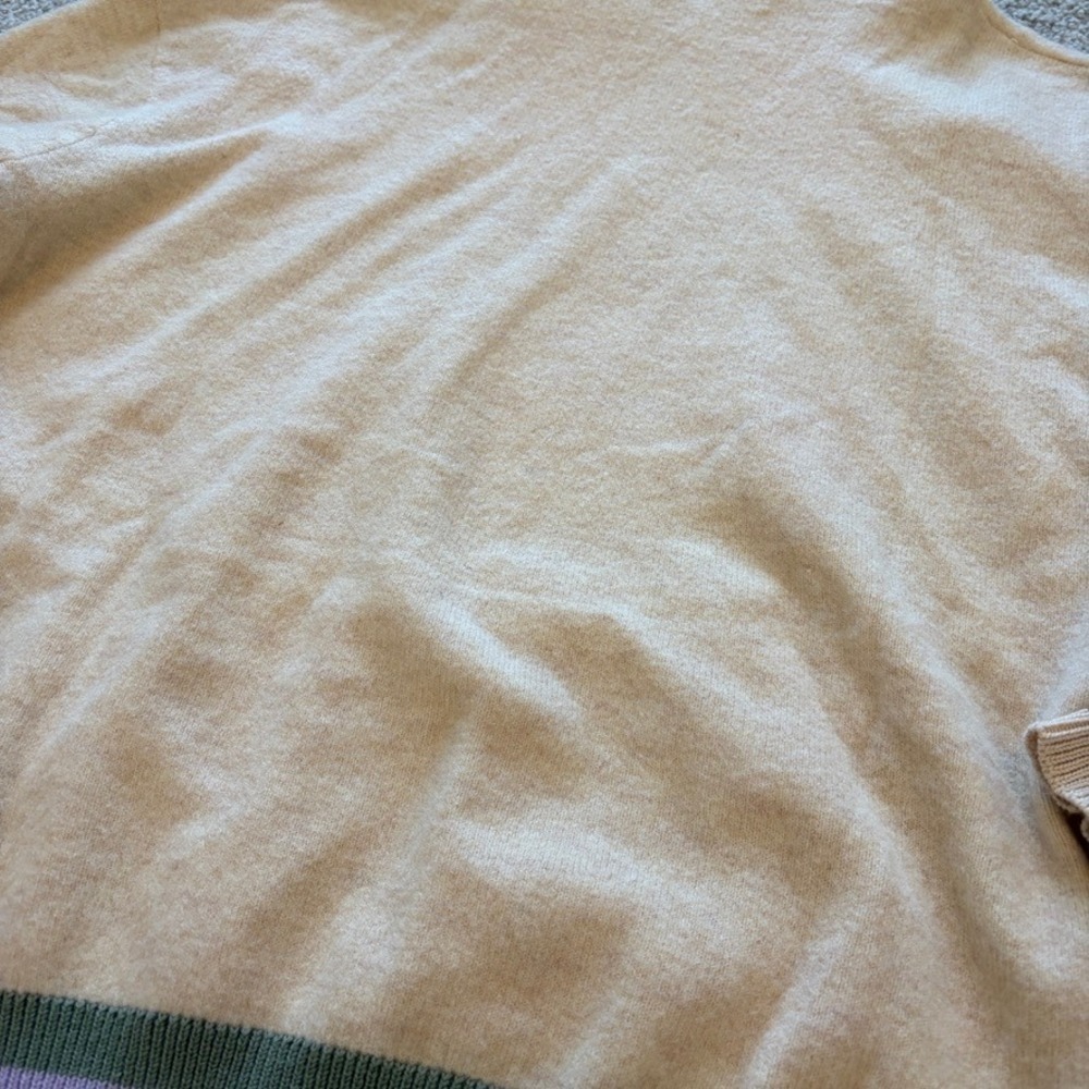 FP Movement SAMPLE Wool Blend Hoodie Womens S Beige Striped Casual Lounge‎ Cozy - Picture 8 of 8